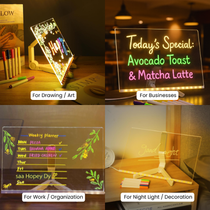 LED Acrylic Luminous Board – USB Powered