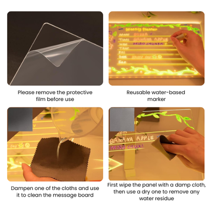 LED Acrylic Luminous Board – USB Powered